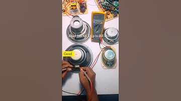 how to test if a speaker is damaged with your multimeter