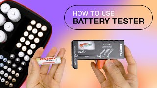 How To Use The Battery Tester Included With Tenergys Battery Case