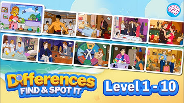 Level 1-10 Differences - Find & Spot It (Guru Game) #differencesfindspotit