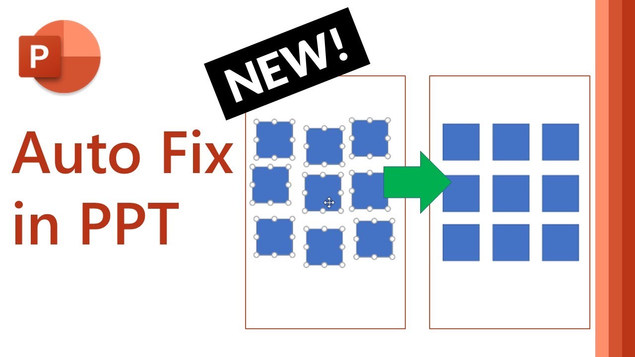 PowerPoint Auto Fix // New PowerPoint feature to align all shapes in 1 click #shorts