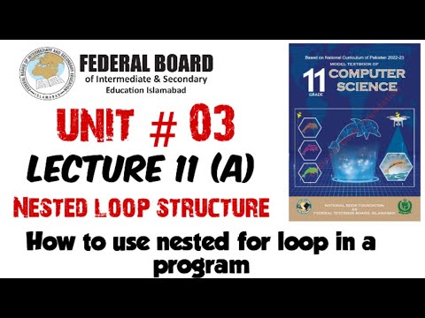 Lecture 11(A): Introduction to nested loop structure | Nested for loop ...