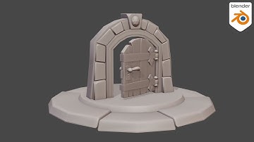 Stylized Door in Blender - Timelapse