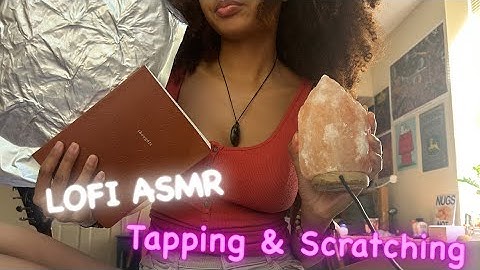 LOFI ASMR tapping & scratching on random items in my dorm | No talking | Thank you for 100 subs!💖