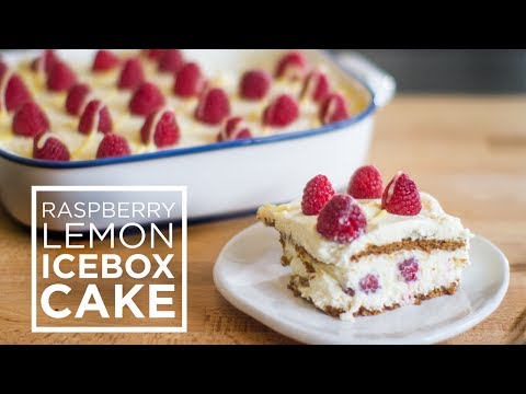 Raspberry Lemon Icebox Cake