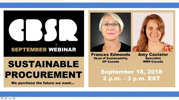 Sustainable Procurement Webinar