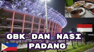 PINOY in GELORA BUNG KARNO STADIUM   NASI PADANG EXPERIENCE w/ LOCAL