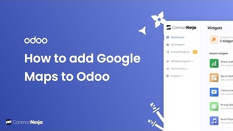 How to add a Google Maps to Odoo