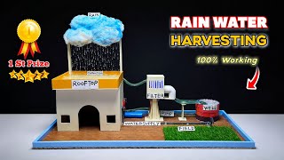 This REAL Rain Water Harvesting Model Actually Collects Water! 🌧️💧 | Award-Winning Science Project 🏆