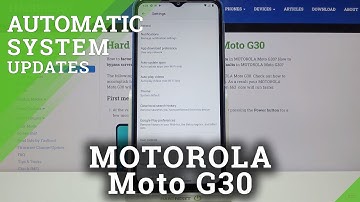 Motorola Moto G30 - How to Stop Auto Update Apps?