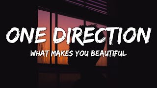 Video thumbnail of "One Direction - What Makes You Beautiful (Lyrics)"