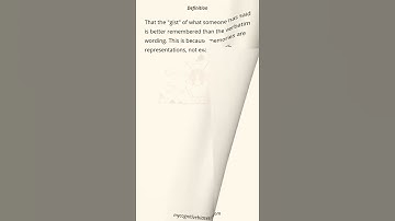 What is Verbatim Effect? [Vertical Video] - Cognitive Bias Definition & Example #shorts