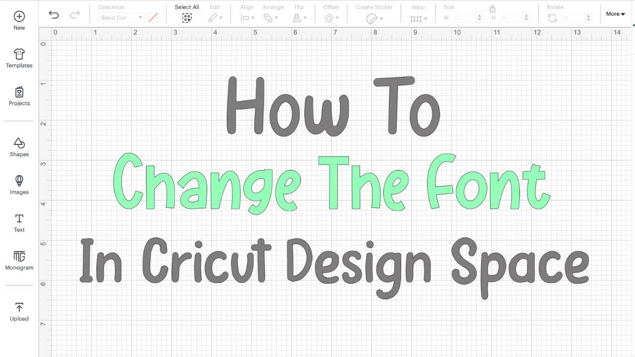 How To Change The Font In Cricut Design Space - YouTube
