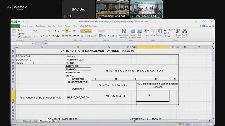 HO-BAC-PGCS No. 073-2025 BAC Meeting (Opening of Bids)