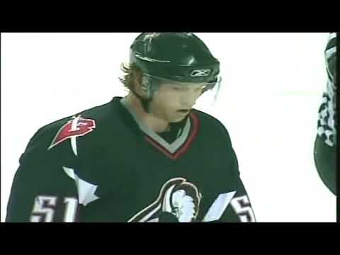 Brian Campbell Huge hit On RJ Umberger April 22, 2006