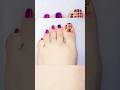easy nail design for toe💛💜 #naildesigns #nailart #simplenails #youtubeshorts #ytshorts#shorts #viral