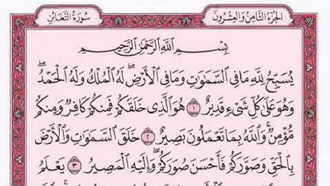 سورة التغابن الشيخ فارس عباد