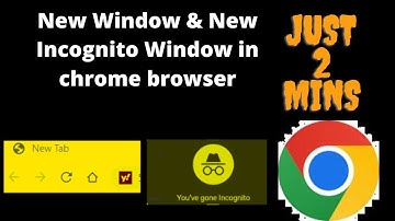 Open New Window in Google Chrome browser 2022