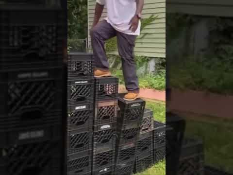 Funny Crate Challenge Fail😭😂 - #CrateChallange #Shorts