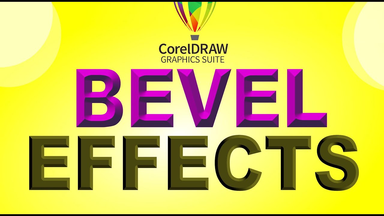 Applying Bevel Effect to Font / Corel Draw Tutorials / Best Corel