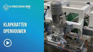 Klapkratten openvouwen - Unfolding of crates - Vandeputte Go-Patat Doornik