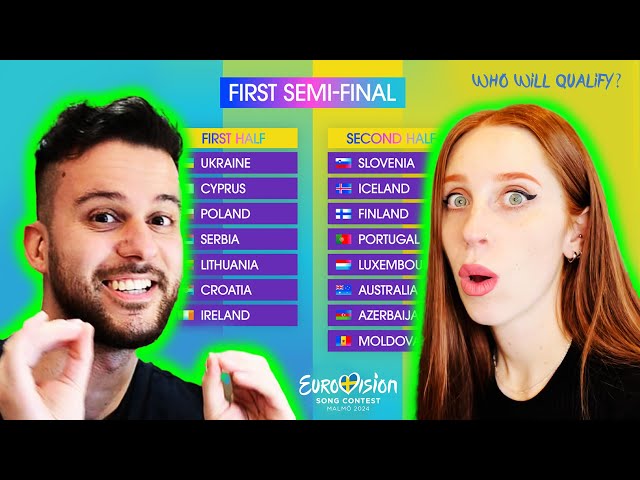 WHO WILL QUALIFY IN SEMI-FINAL 1 OF EUROVISION 2024? OUR PREDICTIONS SO FAR WITH @OnurUzOZ class=