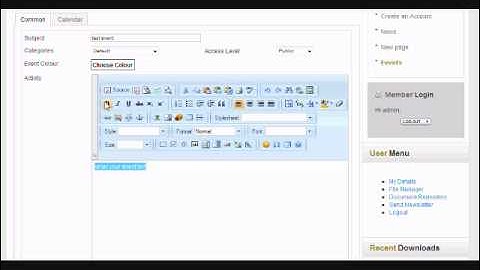 How to add events to Joomla JEvents Calender