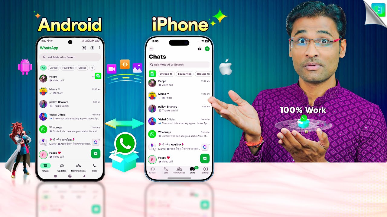How to Transfer WhatsApp Messages from Android to iPhone - Without ...