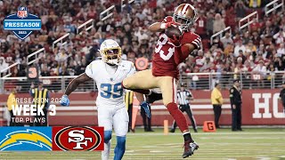 49ers Top Plays from their Preseason Finale vs. Chargers | 2023 Preseason Week 3