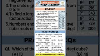 Properties of Cube Numbers – Quick Study Guide and Practice Questions#CubeNumbers