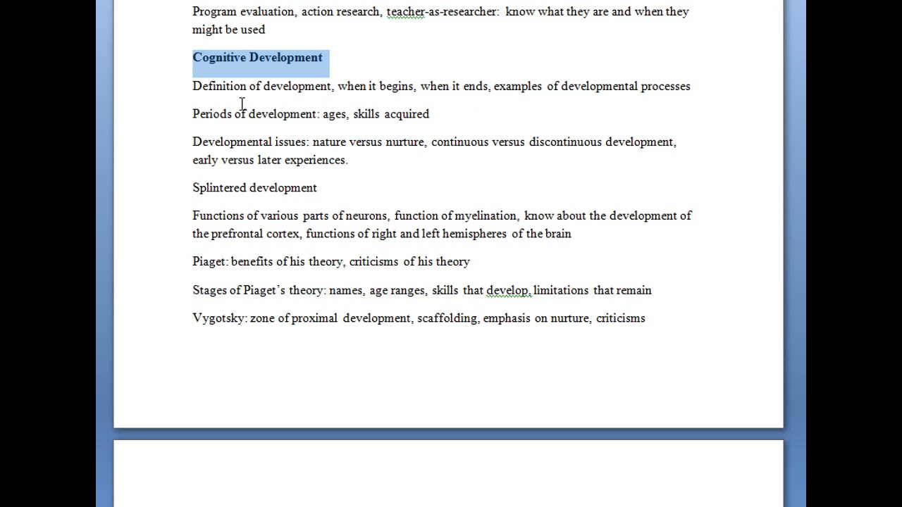 Educational Psychology Review for Exam 1 YouTube