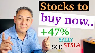 2 Stocks to buy now in Aug 2023, $TSLA, $ALLY or $CE?