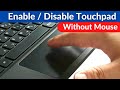 How To Enable Disable Laptop Touchpad Without Mouse | laptop ka touchpad enable disable kaise kare