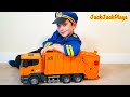 Pretend Play Cops and Robbers! Garbage Truck Heist Costume Skit for Kids | JackJackPlays