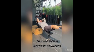 Incline Bench Reverse Crunches