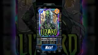 MARVEL SNAP - Lizard Rare Variant Card Upgrade to Infinity!