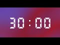 30 Min Countdown Timer Animation Video With Relaxing Sound