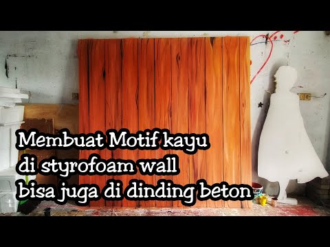 Cara menempel Styrofoam nama dengan lem khusus. 