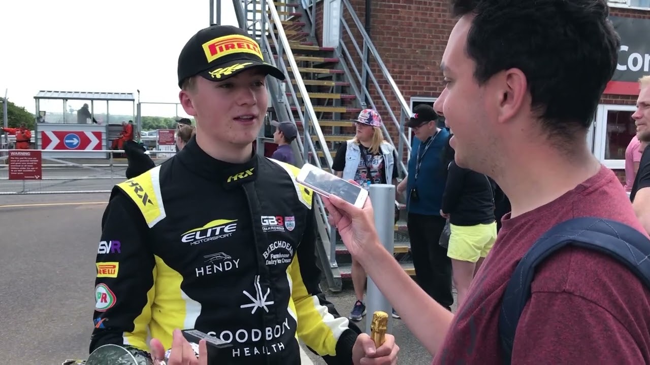James Hedley GB3 Post Race 3 Podium Snetterton