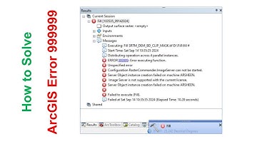 How to Solve ArcGIS Error 999999