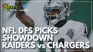 NFL DFS Picks for the Monday Night Showdown Raiders vs Chargers: FanDuel & DraftKings Lineup Advice