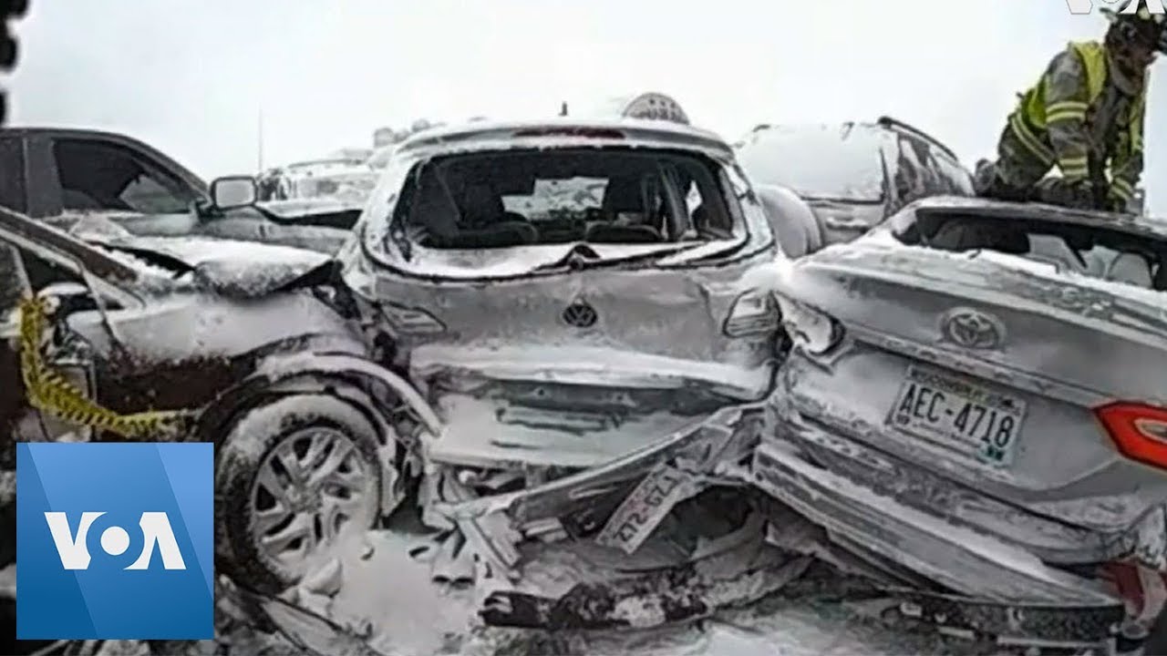 131 Vehicle Pileup in Wisconsin Leaves One Dead, 71 Injured - YouTube