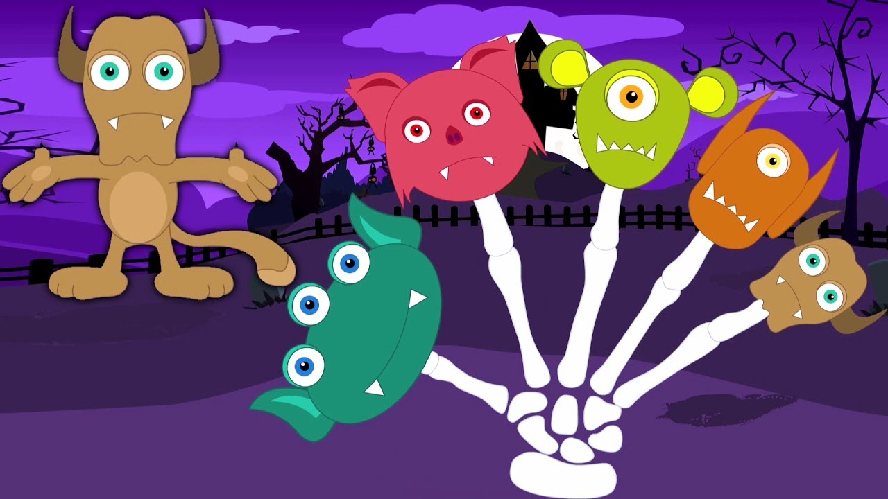 Monstruos famili dedo | Rimas vivero | Canciones para niños | Kids Rhyme | Monsters Finger Family