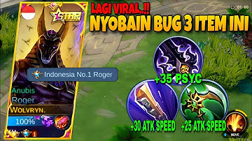 NYOBAIN BUG 3 ITEM ROGER! SAKIT BANGET DAMAGENYA‼️BUILD ROGER TERSAKIT 2022 | BEST BUILD ROGER- MLBB