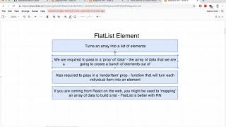 REACT NATIVE - The FlatList Element ll Java-script development react native tutorial.