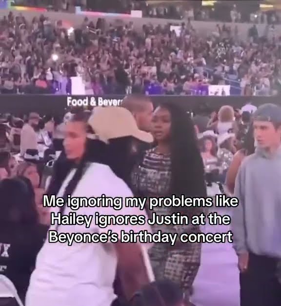Me ignoring my problems just like #haileybieber ignored #justinbieber at #beyonce concert #shorts