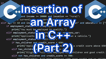 Hoe voeg je een array in C++ in (deel 2)?