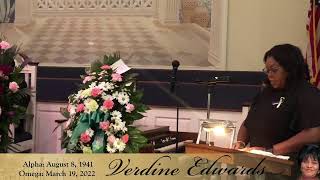 Celebration of Life for Verdine Edwards