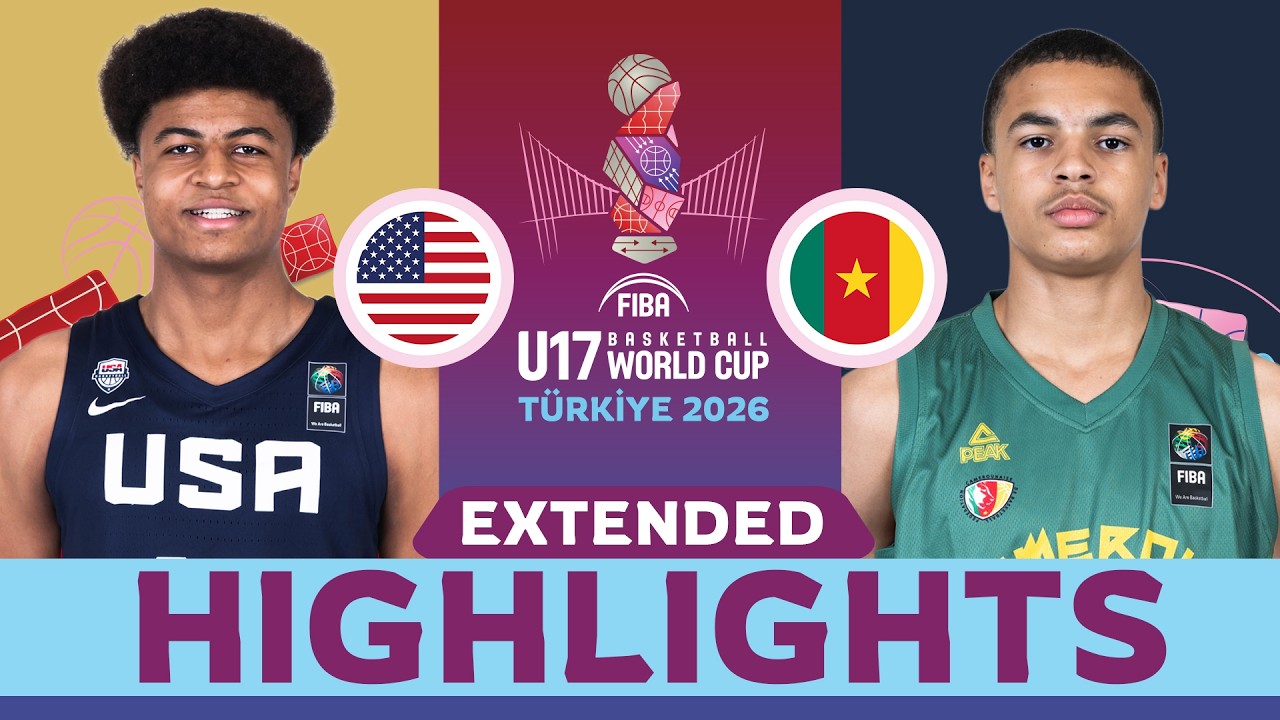 USA ๐บ๐ธ vs Cameroon ๐จ๐ฒ | ROUND OF 16 HIGHLIGHTS | FIBA U17 Basketball World Cup 2026