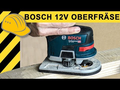 Genial - 12V Akku OBERFRÄSE! Was kann die neue Bosch GKF 12V-8? TEST & Ausdauertest