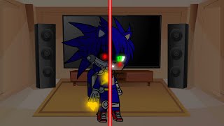 Sonic and his friends react to Metal Sonic is Sonic Roboticized Theory